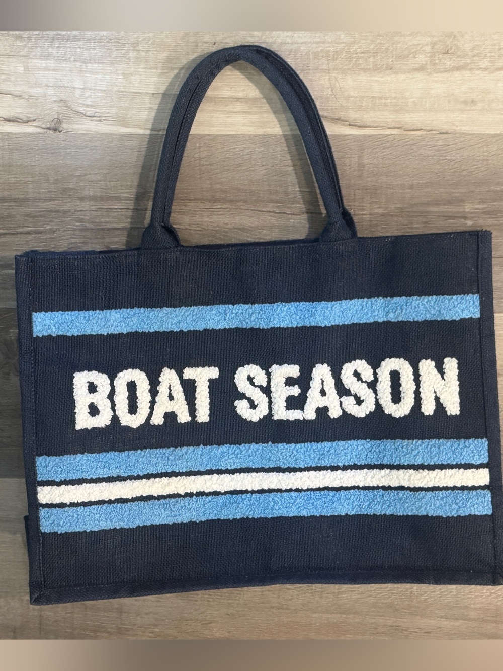 Shiraleah Navy, Light Blue & White 'Boat Season' Tote - Picture 7 of 11